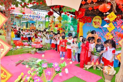 TRƯỜNG MẪU GIÁO HOA SEN: TRẢI NGHIỆM “TẾT NGUYÊN ĐÁN”